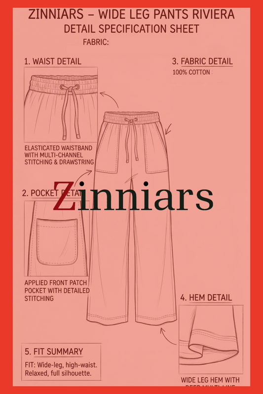 Riviera Plus wide leg PJ Pants in Cotton Linen For her