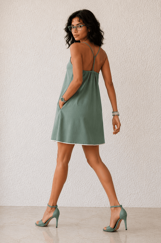 Senorita Cotton Y-Back Slip & Sundress for Women
