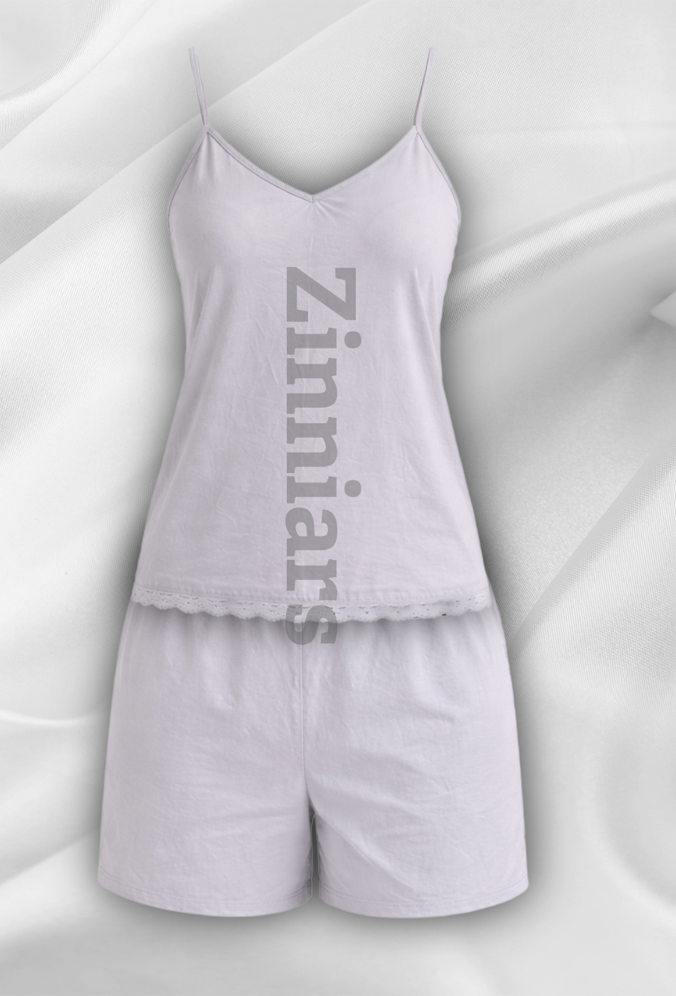 Aishwarya | Lace-Trim Cami & Shorts Co-ord Set for Women