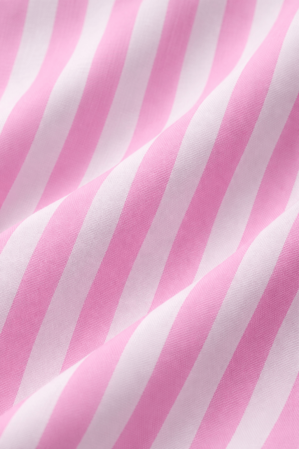 Zuri | Pink & White Striped Relaxed-Fit Shirt & Shorts Resort Set for Women